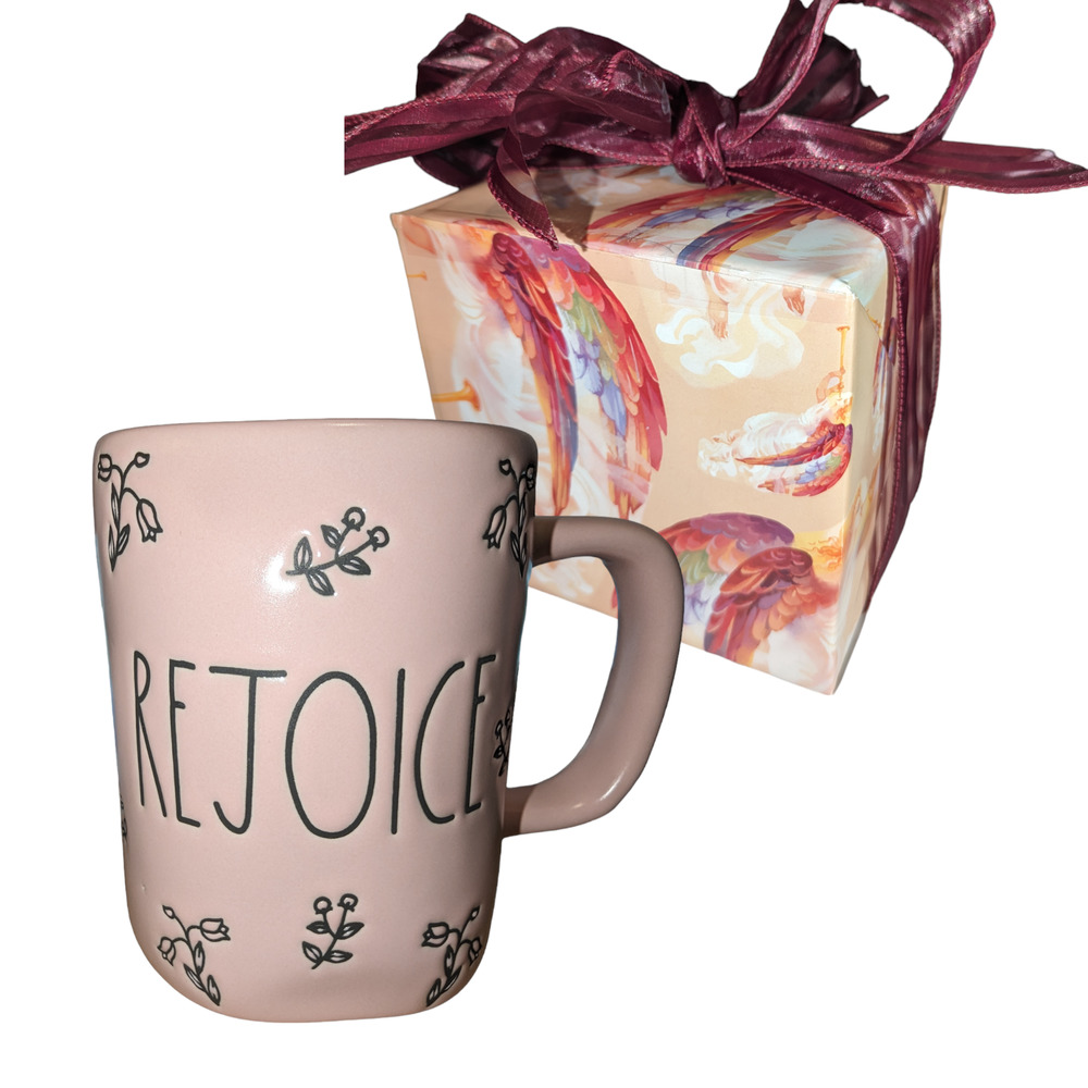 Rae Dunn REJOICE Mug - Gift Wrapped!